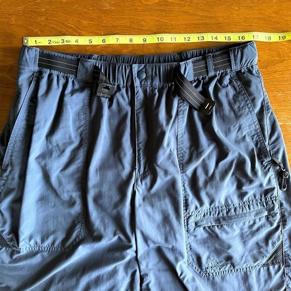 L.L. Bean Lined Cargo Pocket Belted Swim Trunks Men's size large - Picture 9 of 9